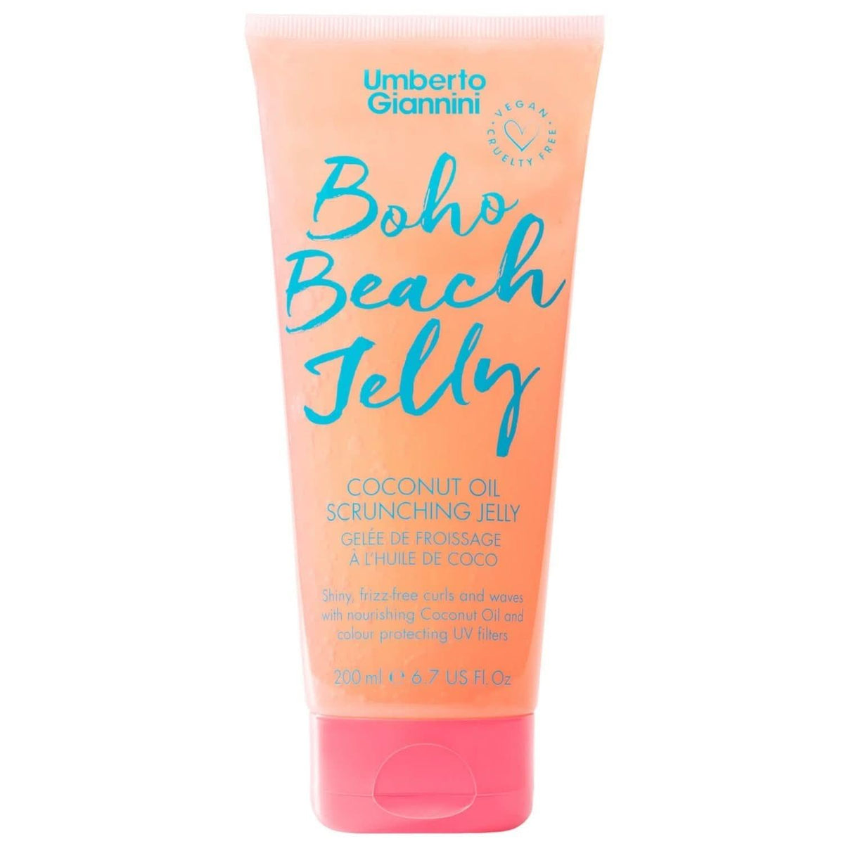 Umberto Giannini Boho Beach Jelly Coconut Oil Scrunching Jelly 200ml-Curl Defining Cream-Aladin Beauty