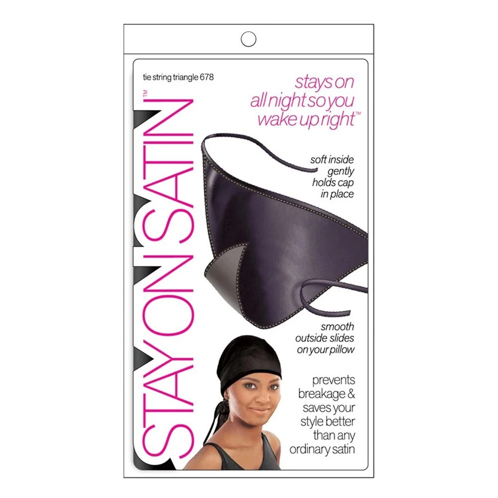 Stay On Satin Triangle Black-All-Aladin Beauty