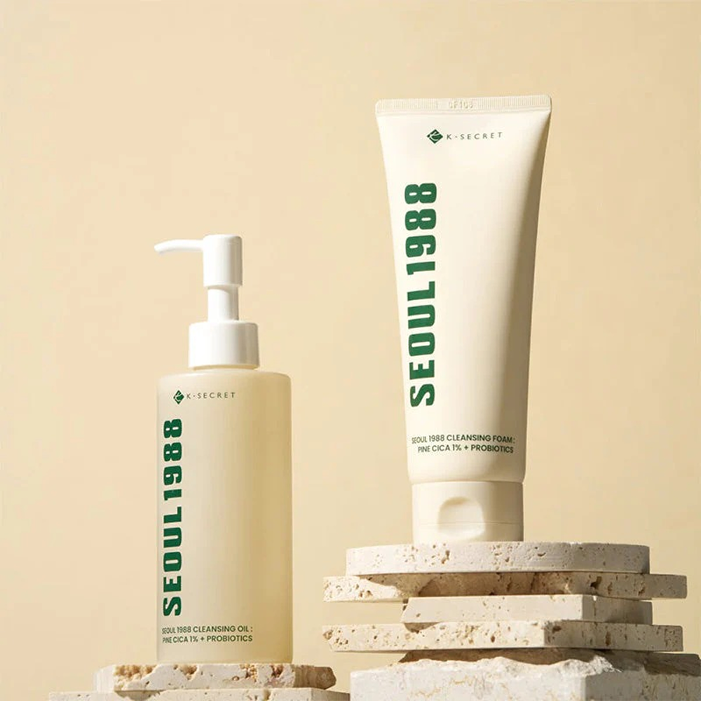 K-Secret Soeul 1988 Cleansing Foam Pine Cica 1% + Probiotics 150ml-Gel Cleanser-Aladin Beauty