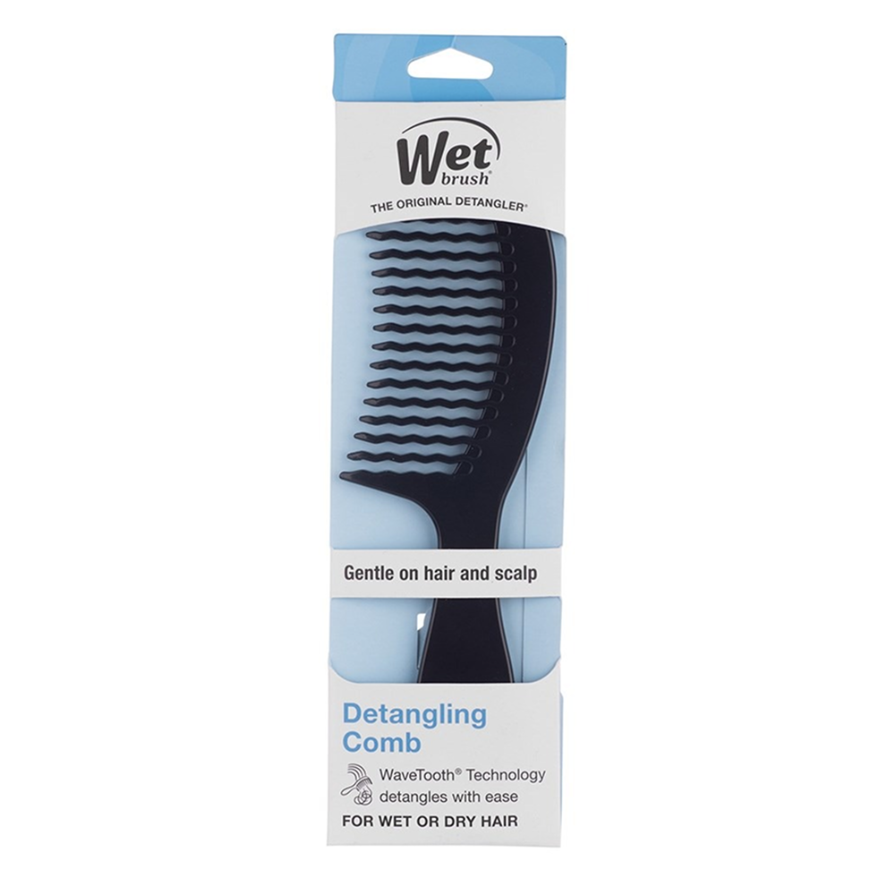 Wet Brush Cepillo Professional Pro Detangling Comb Black-Detangling Comb-Aladin Beauty