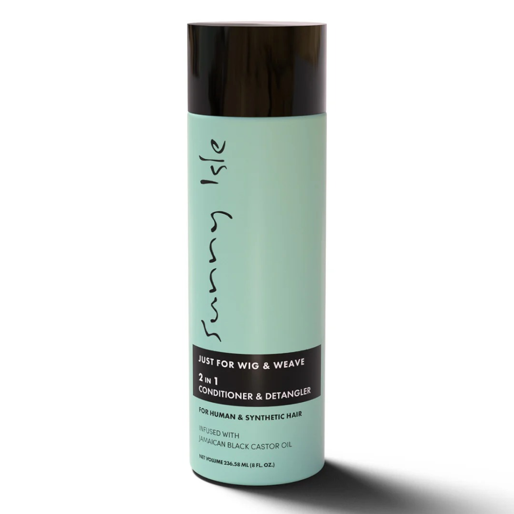 Sunny Isle Just For Wig, Weave, Braid & Extensions 2-in-1 Conditioner & Detangler 8oz-All-Aladin Beauty