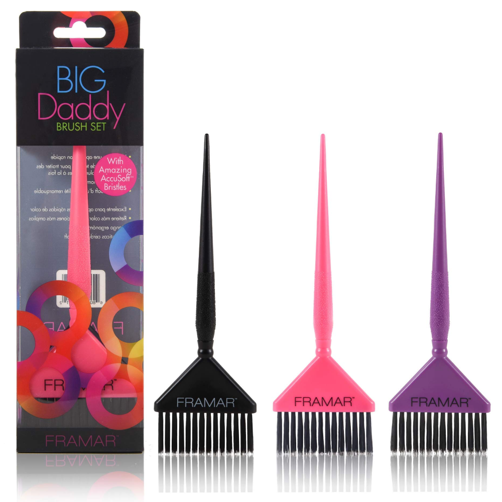 Framar Big Daddy Tricolor Brush Set 3 Pack