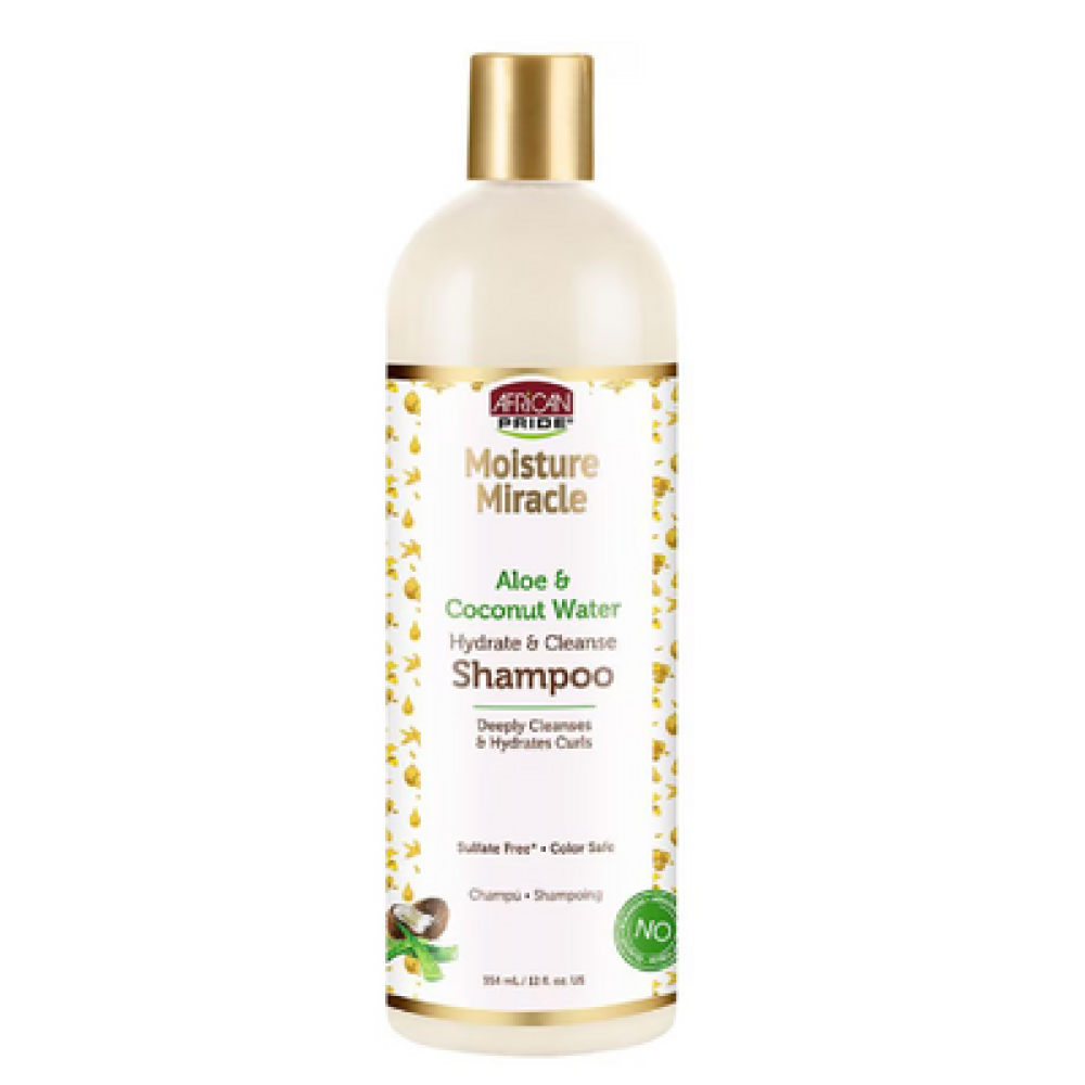 African Pride Moisture Miracle Aloe Shampoo 12oz-All-Aladin Beauty