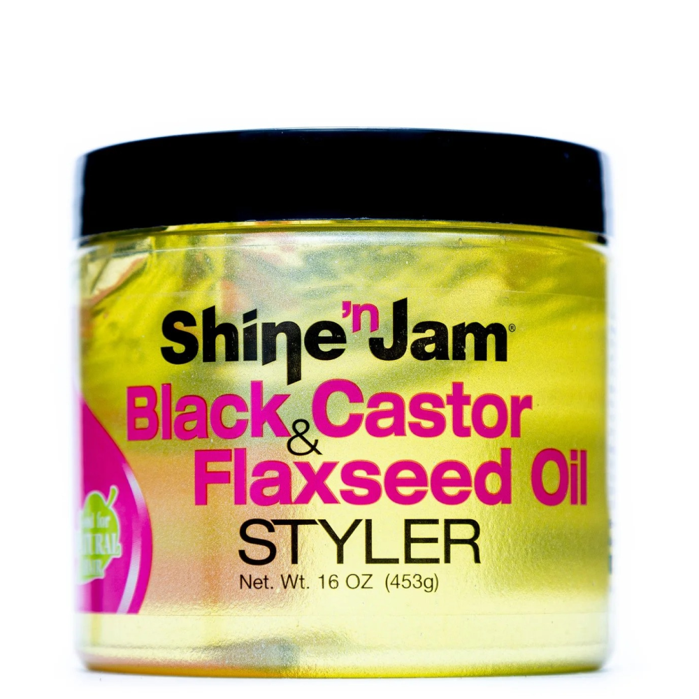 Shine 'n Jam Black & Castor Flaxseed Oil Styler