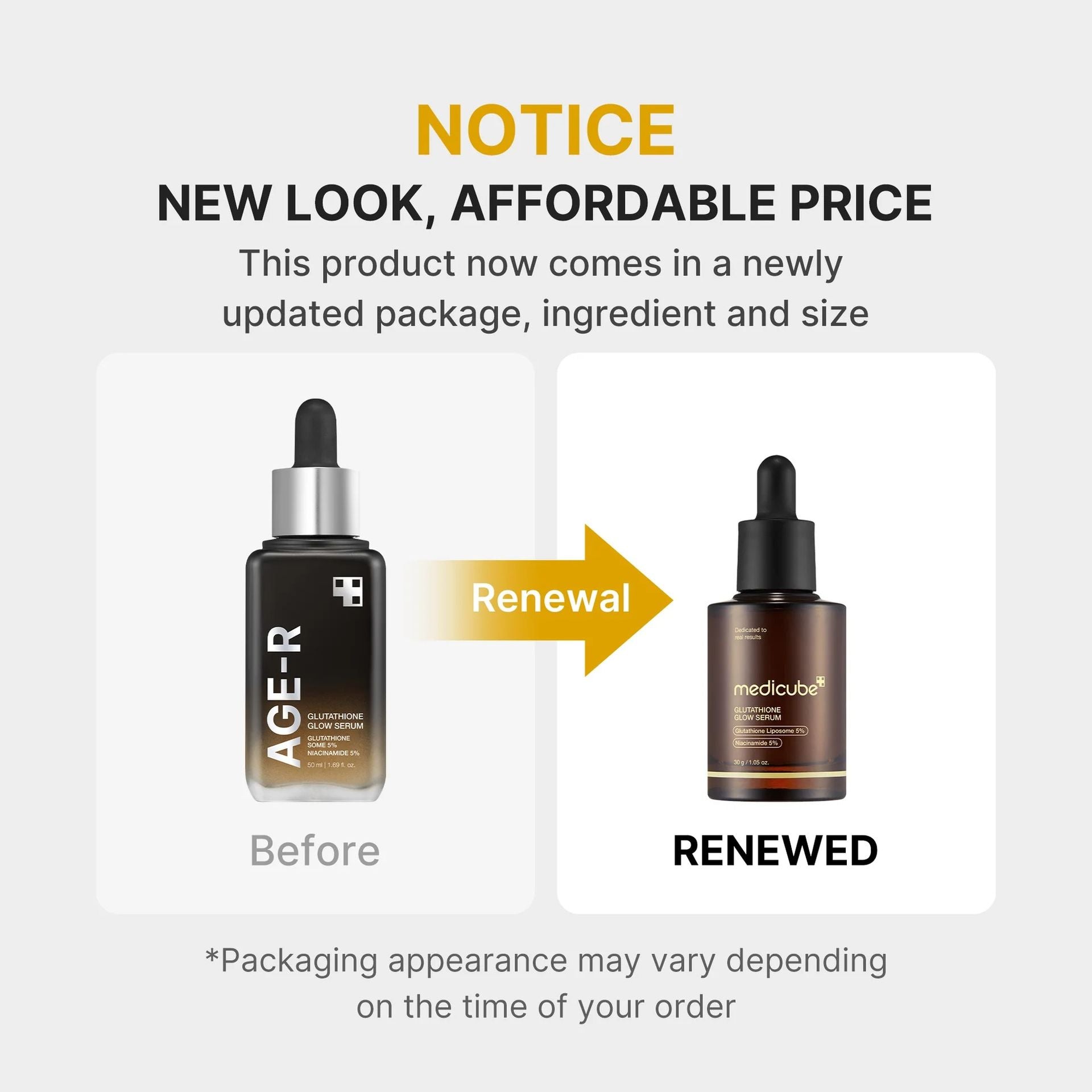 Medicube Ager Glutathione Glow Serum 30g-Brightening Serum-Aladin Beauty