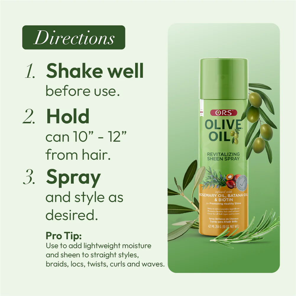 Ors Olive Oil Revitalizing Sheen Spray 10oz-All-Aladin Beauty