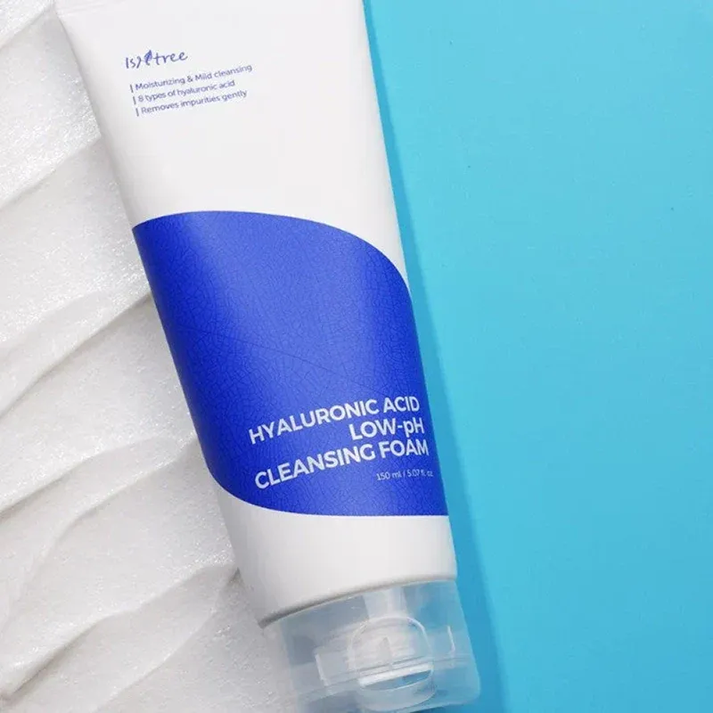 Isntree Hyaluronic Acid Low-pH Cleansing Foam 150ml-Gel Cleanser-Aladin Beauty