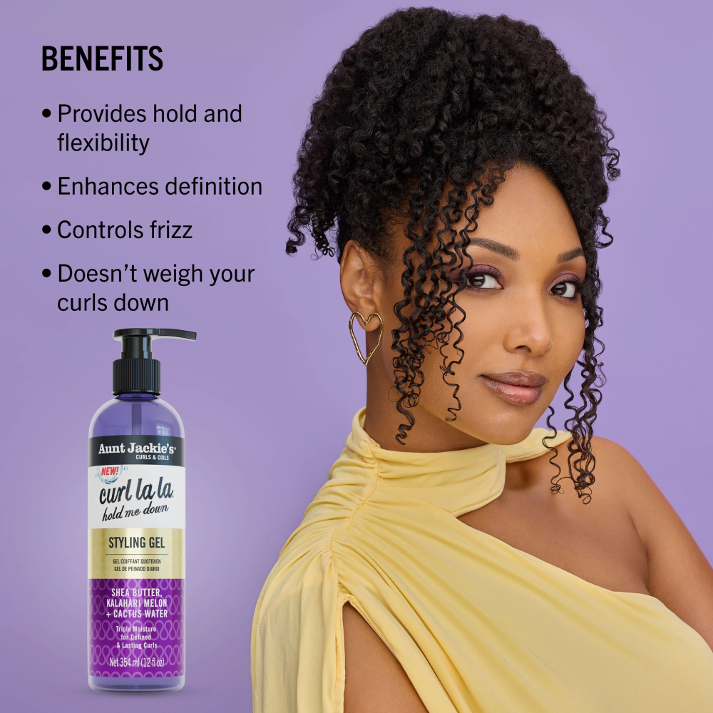 Aunt Jackie's Curl La La Hold Me Down Styling Gel 12oz-All-Aladin Beauty