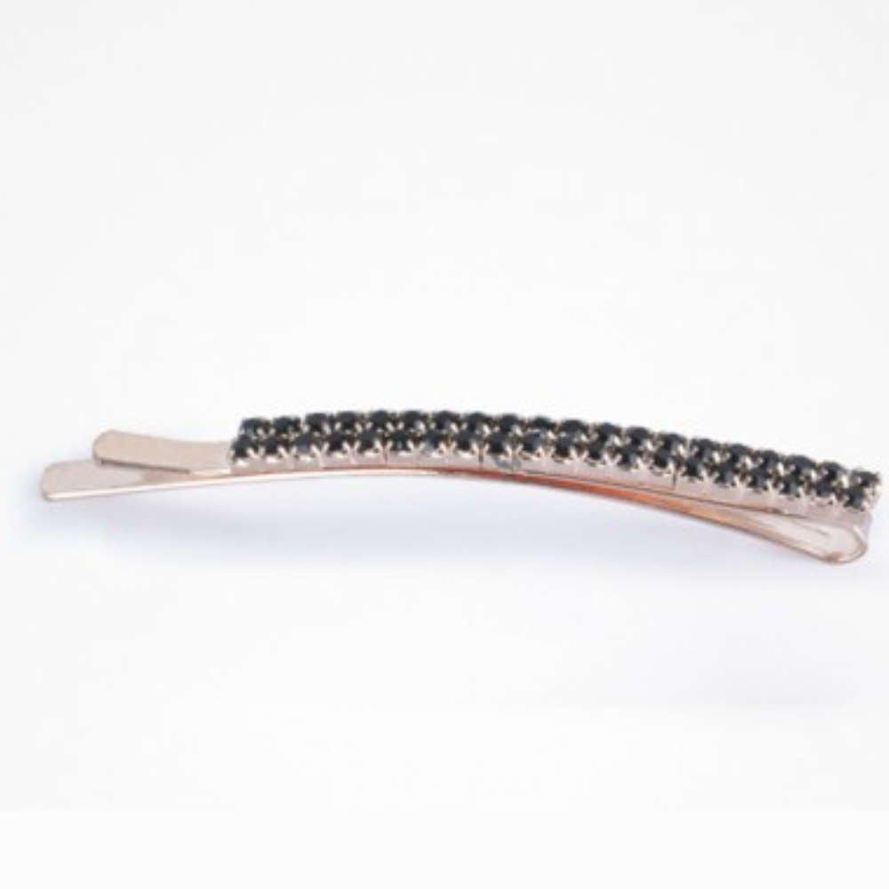 Bifull Diamonds Double Black Decorative Hairpins