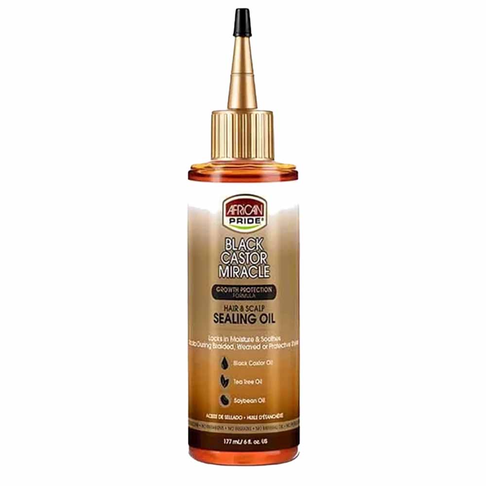 African Pride Black Castor Hair & Scalp Sealing Oil 117ml