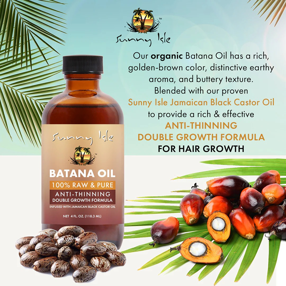 Sunny Isle Batana Oil Infused with Jamaican Black Castor Oil 4oz-All-Aladin Beauty