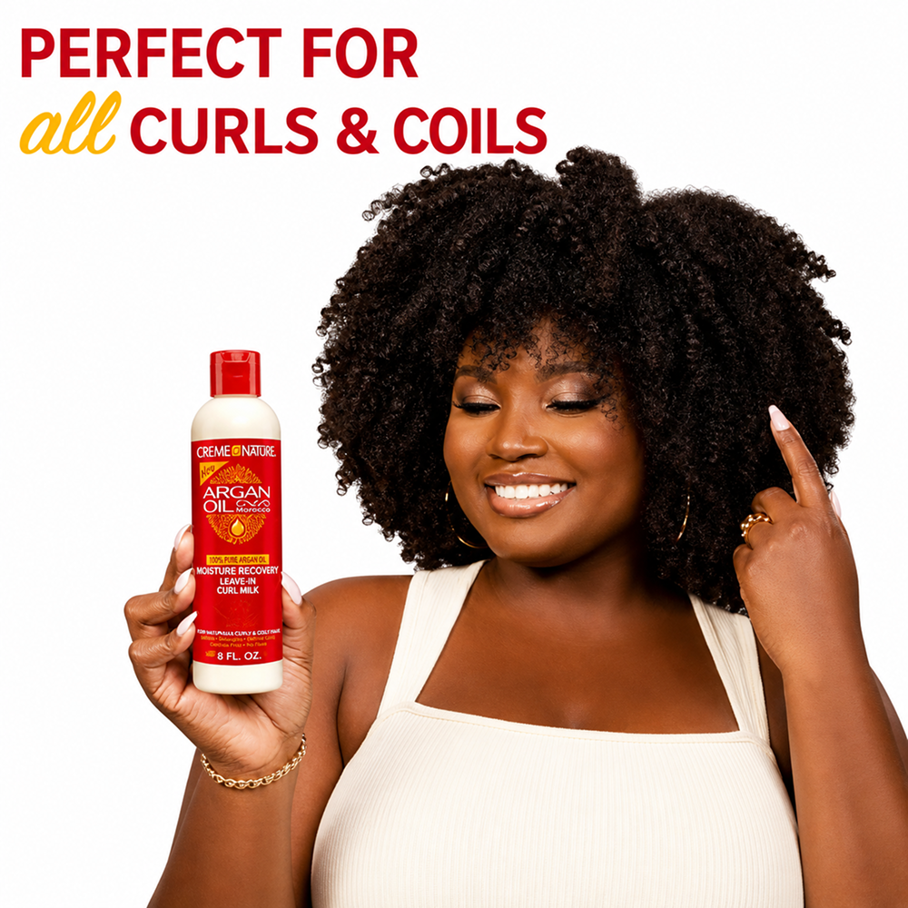 Creme of Nature Argan Oil Moisture Recovery Leave-in Curl Milk 8oz