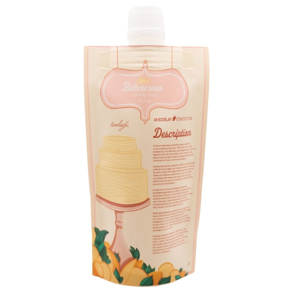 Ecoslay Lemon Buttercream Styling Cream 59ml