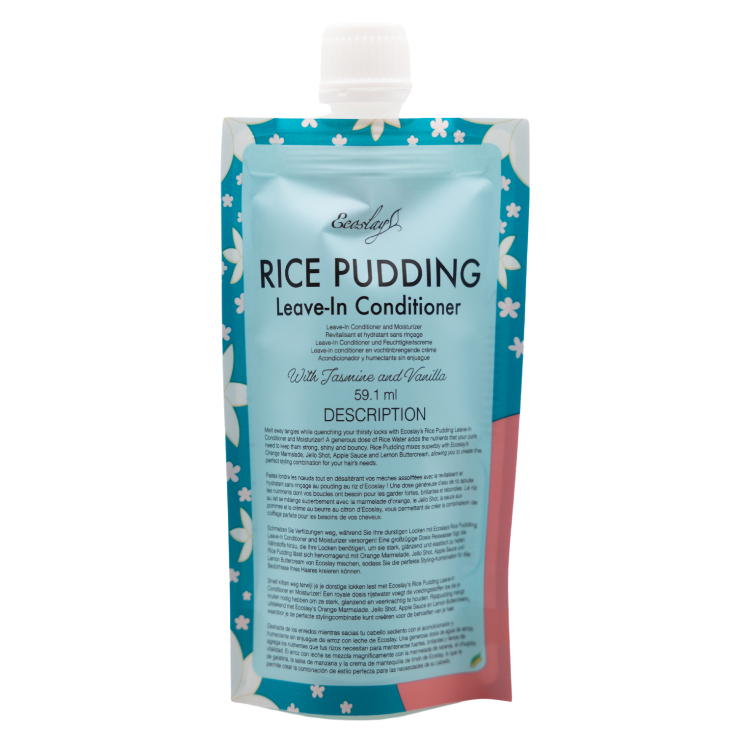 Ecoslay Rice Pudding Leave-In Conditioner and Moisturizer 237ml