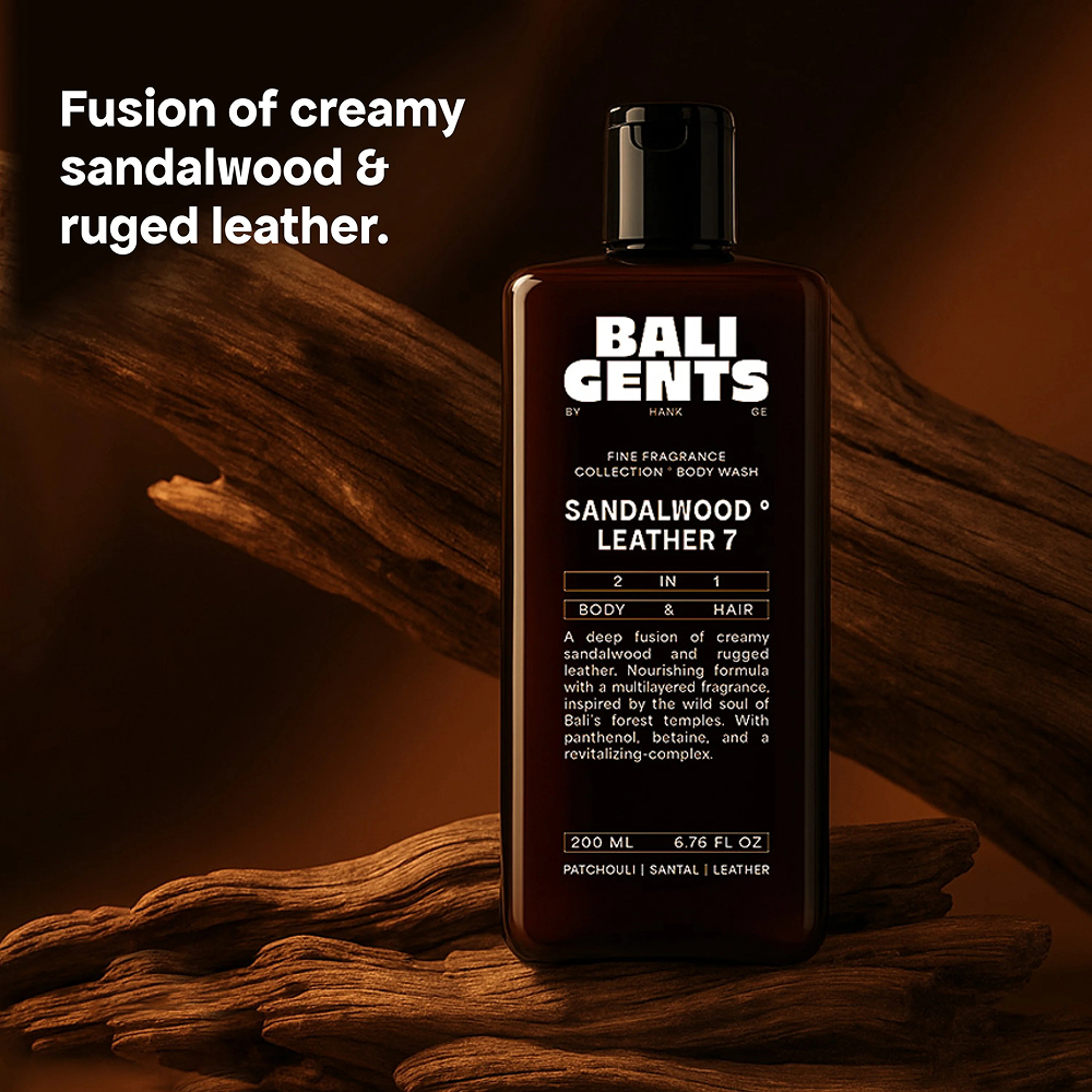 Bali Curls Gents Bodywash Sandalwood Leather 7 200ml