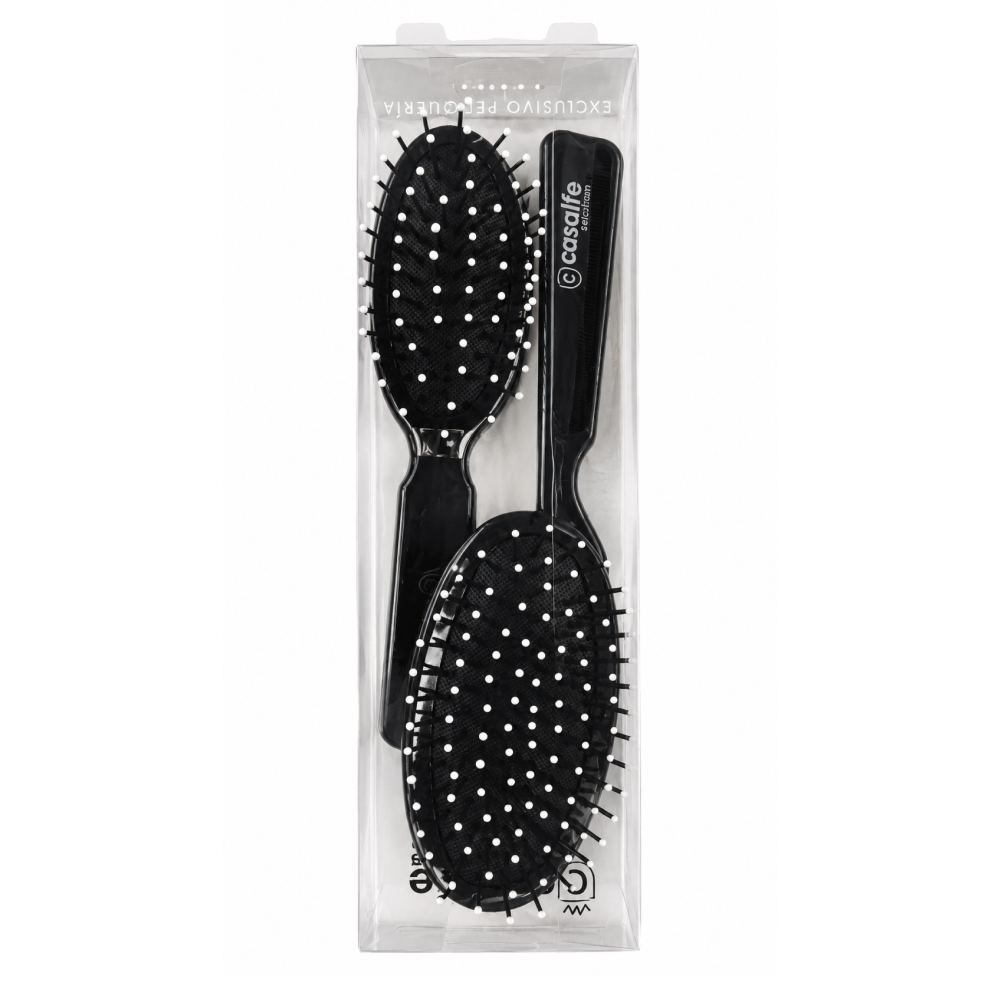 Casalfe Cushion Oval Brushes Set (Large + Small) Ball Tip