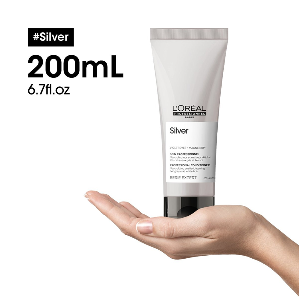 L'Oréal Professionnel Silver Conditioner 200ml-Toning Conditioner-Aladin Beauty