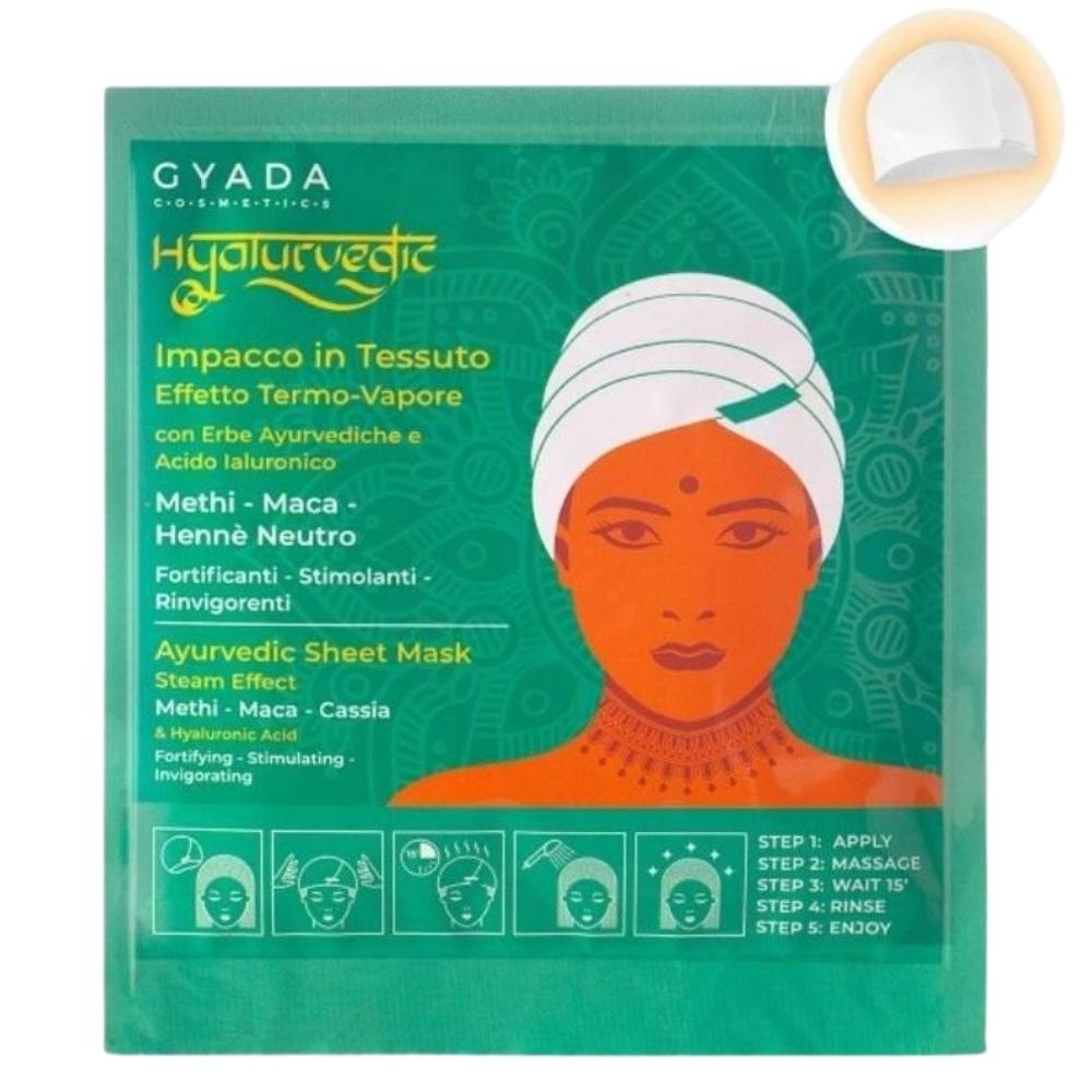 Gyada Hyalurvedic Fortifying Ayurvedic Fabric Hair Wrap – Methi, Maca, Neutral Henna 60ml
