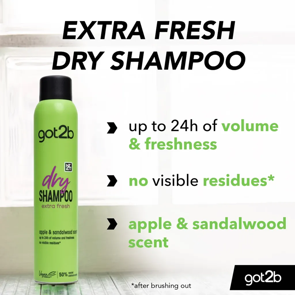 Schwarzkopf Got2b Dry Shampoo Extra Fresh 200ml-All-Aladin Beauty