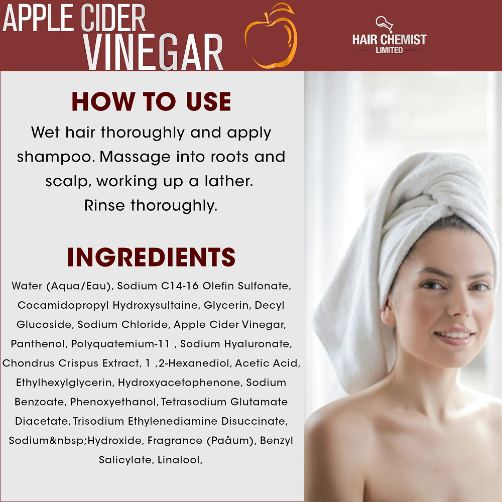 Hair Chemist Apple Cider Vinegar Shampoo 33oz-All-Aladin Beauty