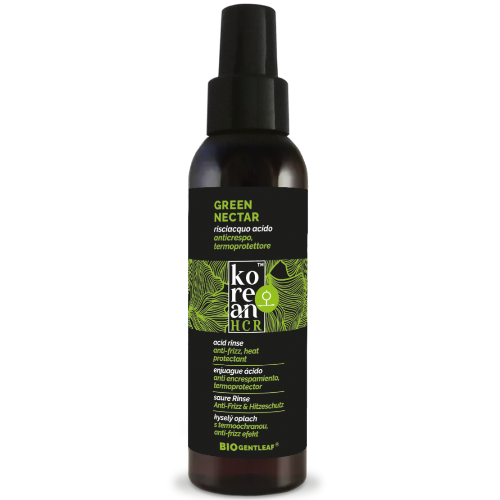 Bio Gentleaf Korean HCR Green Nectar Anti-Frizz, Acid Rinse, Heat Protector 100ml