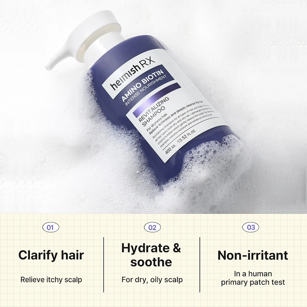 Heimish Rx Amino Biotin Revitalizing Shampoo 400ml-Volumizing Shampoo-Aladin Beauty