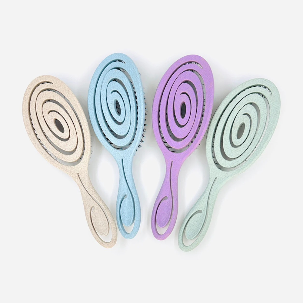 Bifull Bio Oval Pastel Brush 100% Biodegradable Wheat Fiber