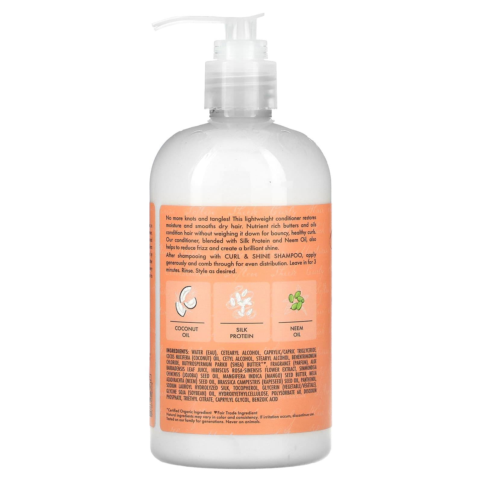 Shea Moisture Coconut & Hibiscus Curl & Shine Conditioner 384ml