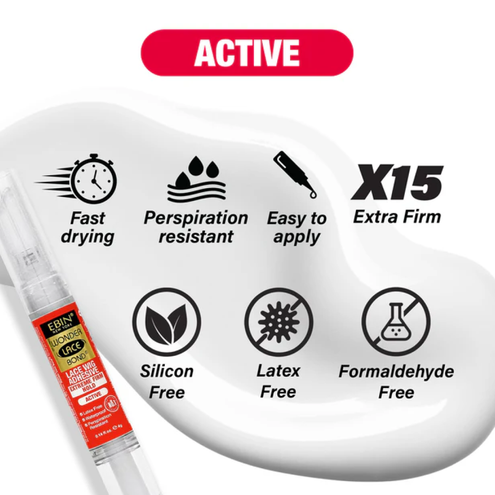 Ebin Wonder Lace Bond Firm Active 35ml-Lace Wig Adhesive-Aladin Beauty