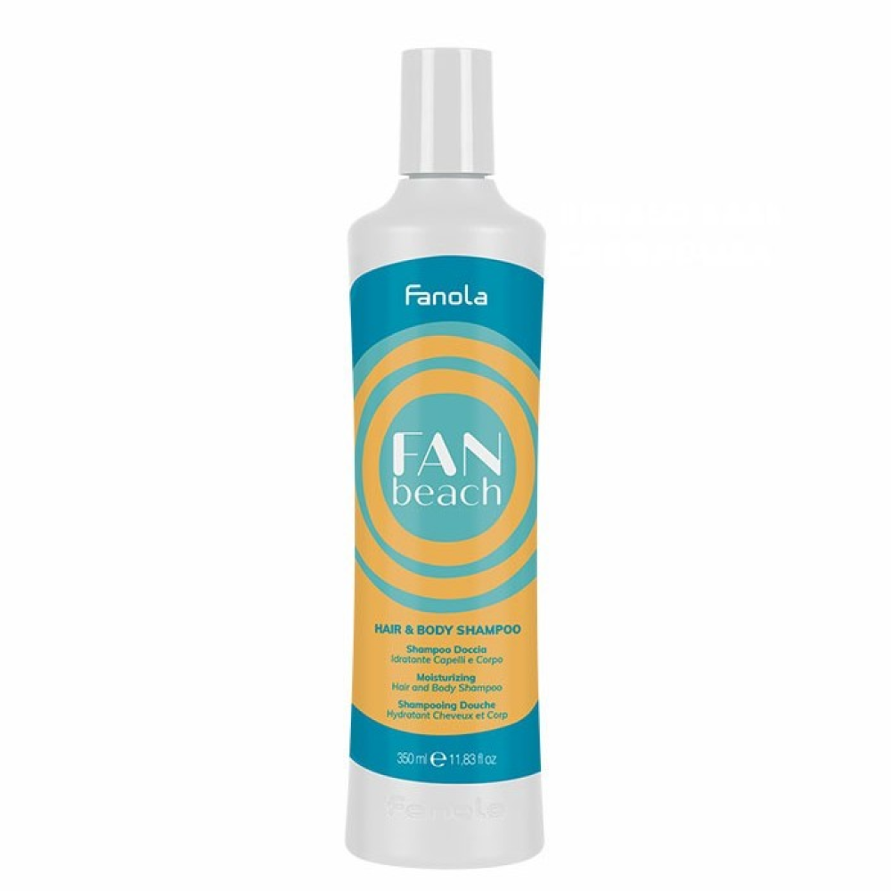 Fanola Fan Beach Hair & Body Gel Shampoo 350ml-Moisturising Shampoo-Aladin Beauty