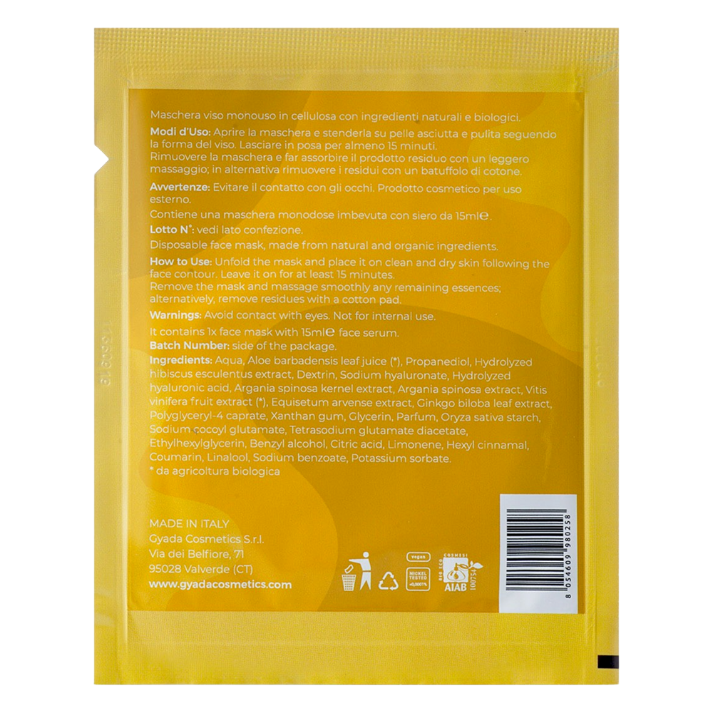 Gyada N°5 Face Sheet Mask Anti-Age Tensor Effect 15ml-All-Aladin Beauty