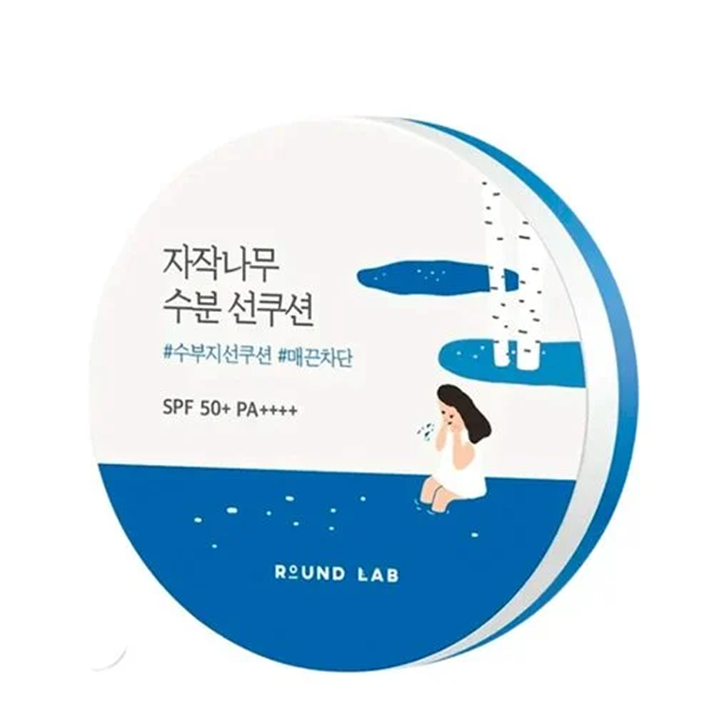 Round Lab Birch Moisturizing Sun Cushion SPF 50+ 15g-Sunscreen-Aladin Beauty