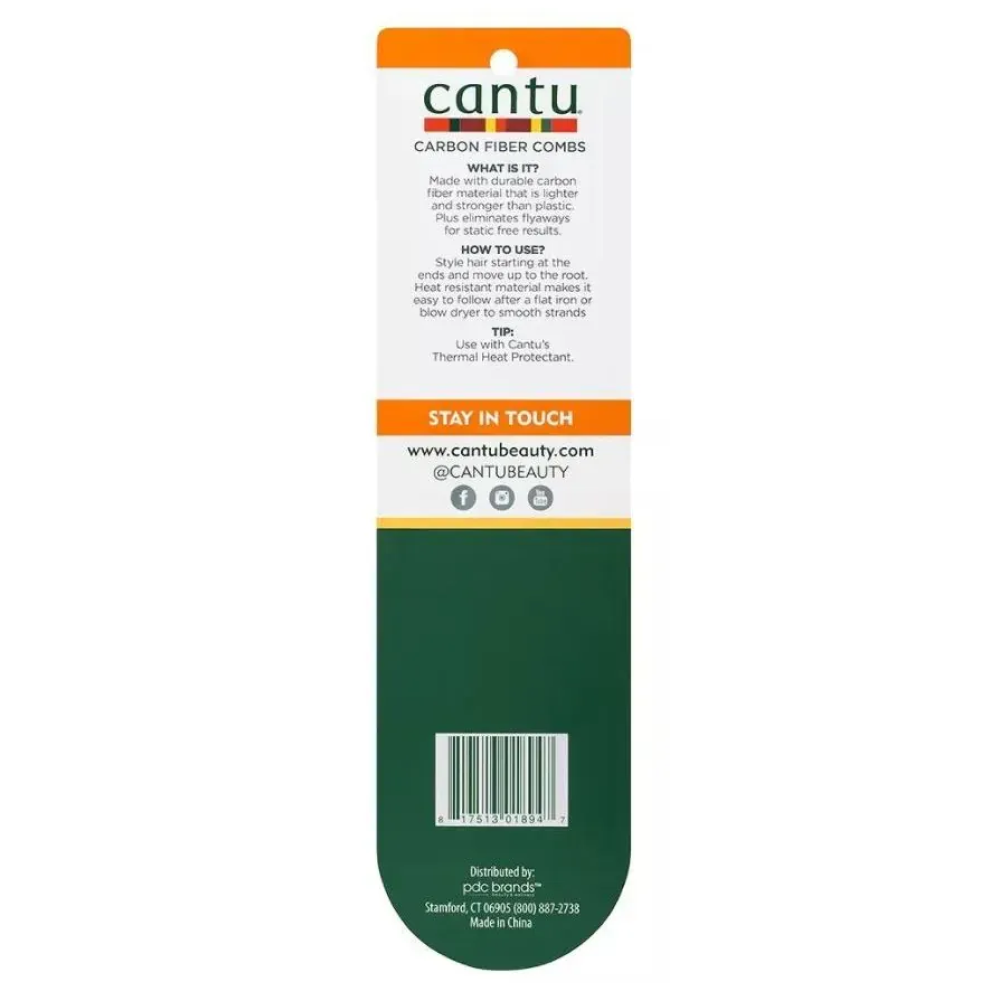 Cantu Accessories Heat Carbon Fiber Combs #07894-All-Aladin Beauty