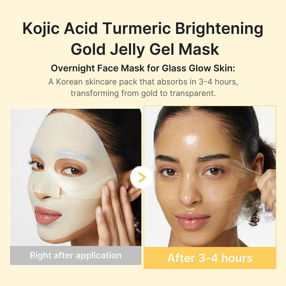 Medicube Kojic Acid Turmeric Brightening Gel Mask 28g 4 Sheets