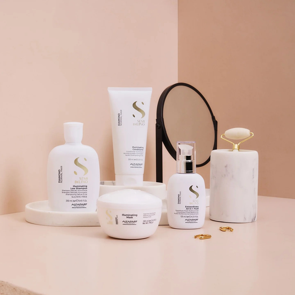 Alfaparf Semi Di Lino Diamond Illuminating Conditioner 200ml-Moisturizing Conditioner-Aladin Beauty