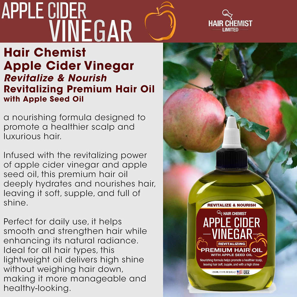Hair Chemist Apple Cider Vinegar Hair Oil 7oz-All-Aladin Beauty