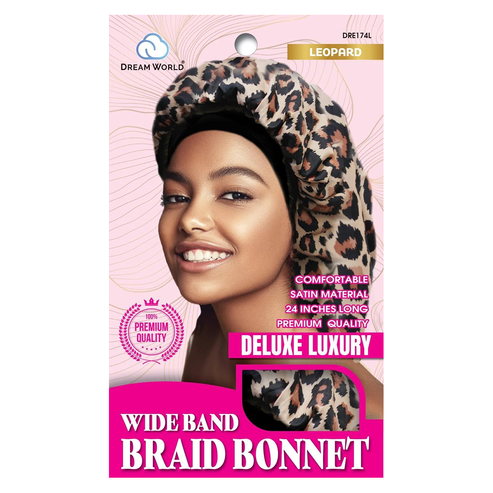 Dream World W-Wide Band Braid Bonnet XL-All-Aladin Beauty