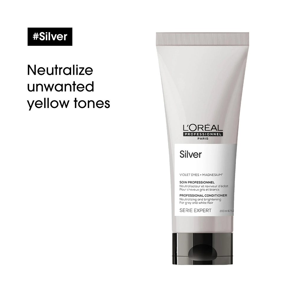 L'Oréal Professionnel Silver Conditioner 200ml-Toning Conditioner-Aladin Beauty