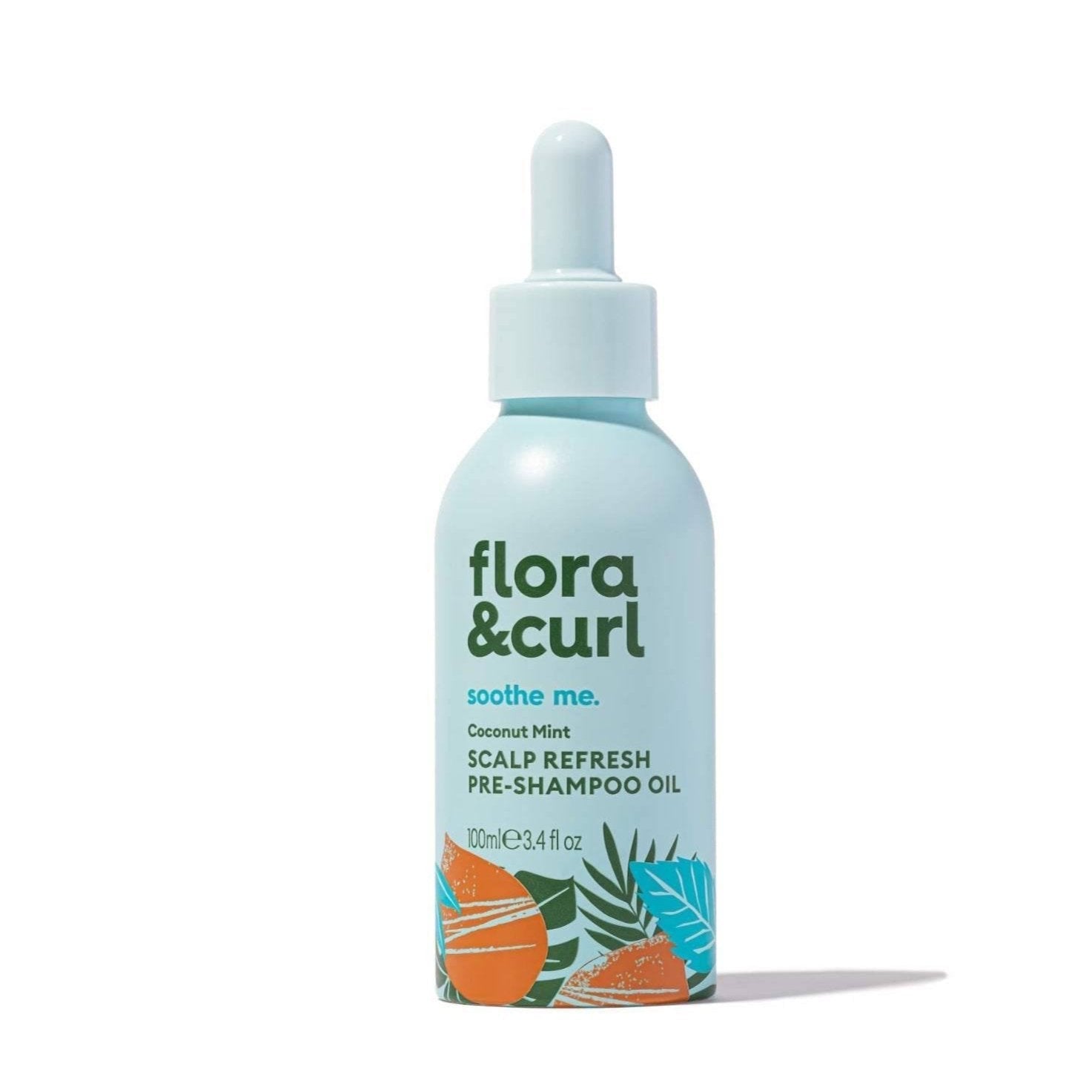 Flora & Curl Soothe Me Coconut Mint Scalp Refresh Pre-Shampoo Oil 100ml