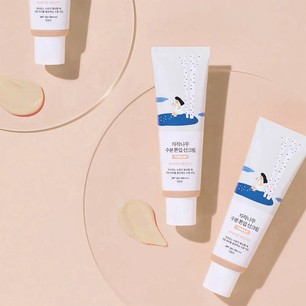 Round Lab Birch Sap Moisturizing Tone-Up Sunscreen 50ml-Sunscreen-Aladin Beauty