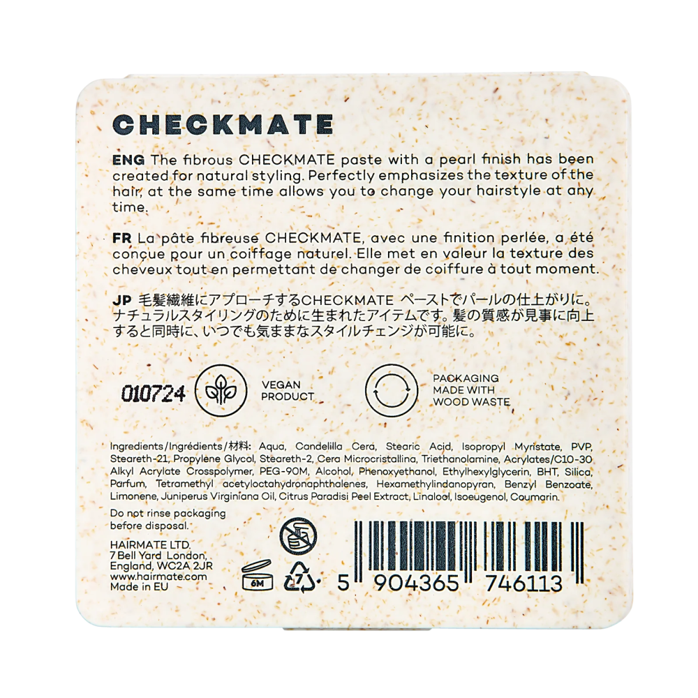 Hairmate Checkmate Flexible Paste For Natural Hair Style 75g-Styling Cream-Aladin Beauty