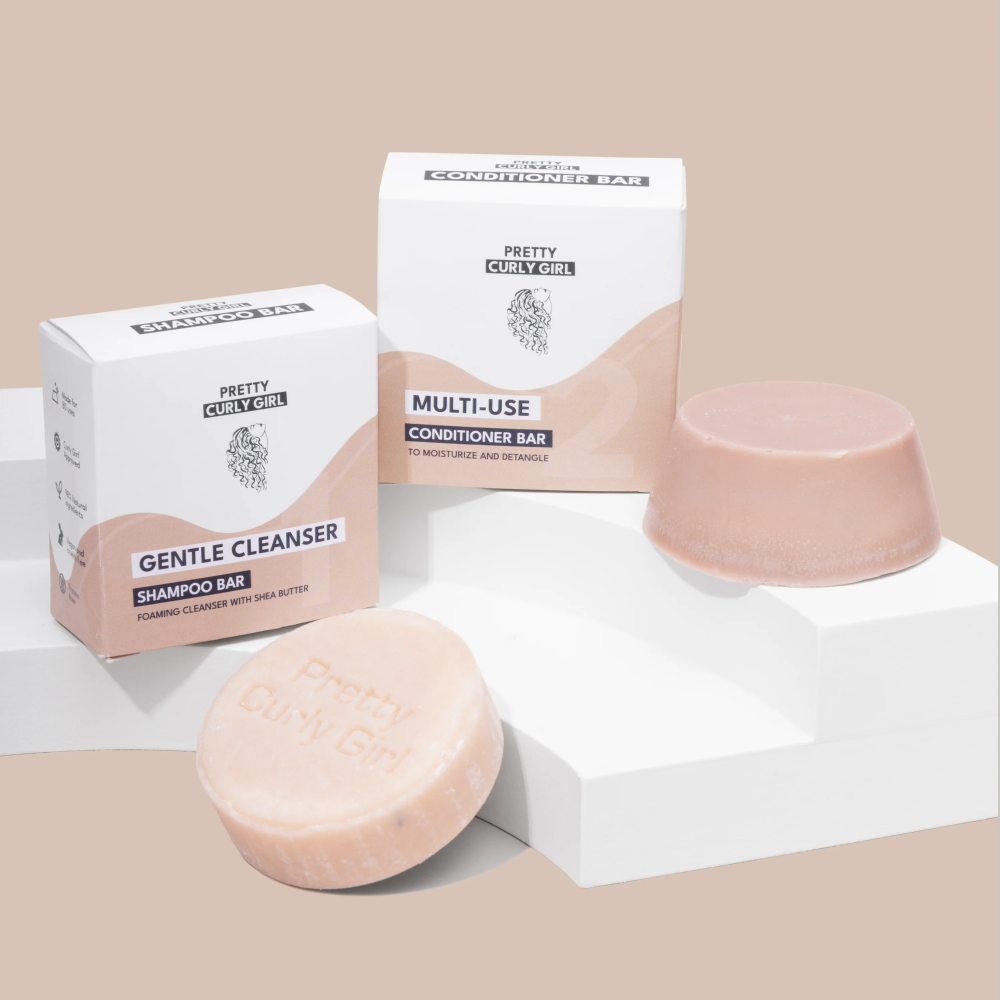 Pretty Curly Girl Shampoo Bar + 2in1 Conditioner Bar