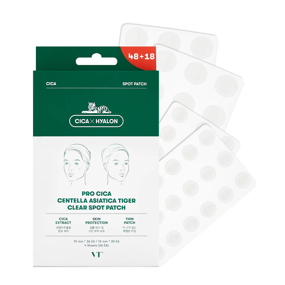 Vt Cosmetics Cica Spot Patch Patches For Pimples - 48 Pieces