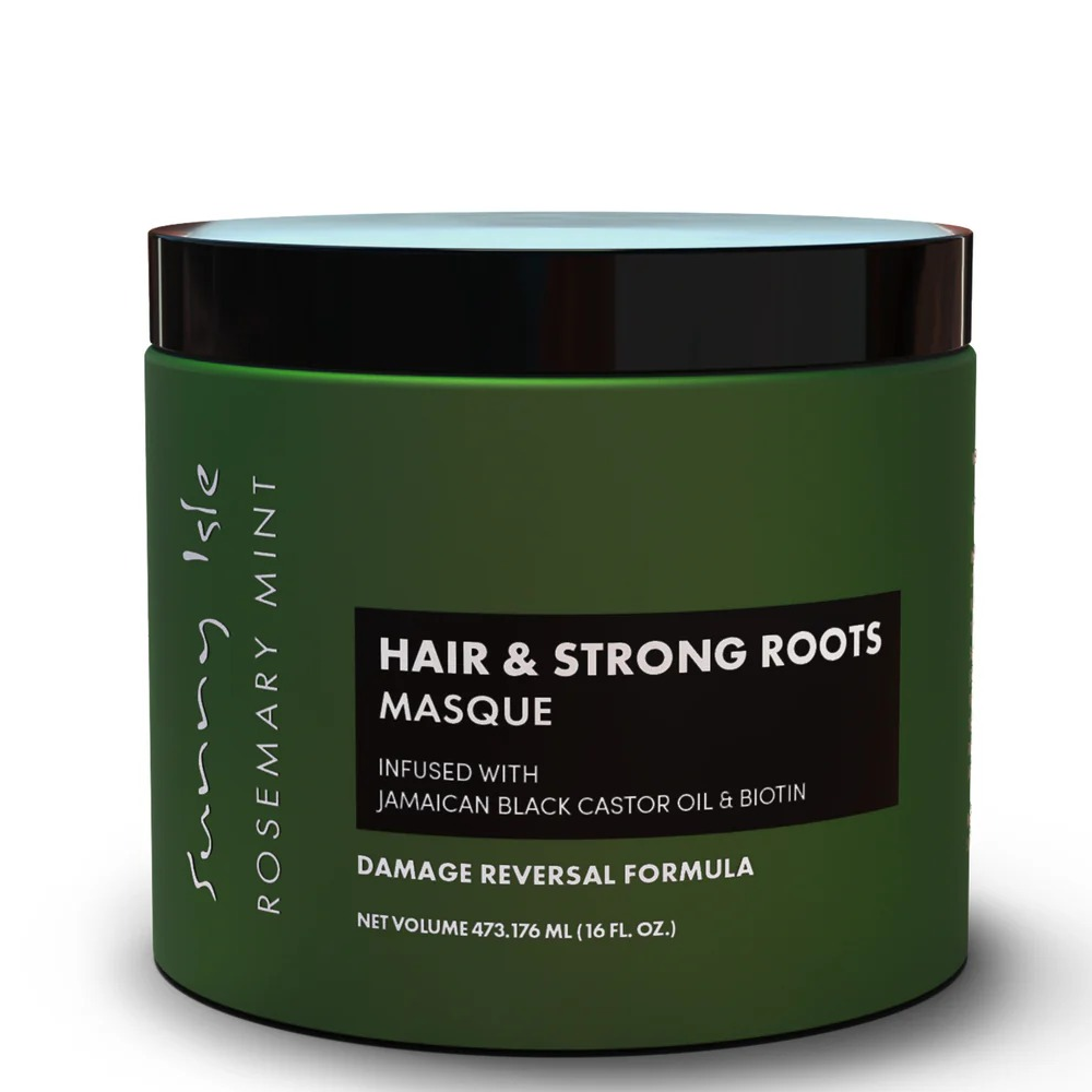Sunny Isle Rosemary Mint Hair & Strong Roots Masque 473ml-All-Aladin Beauty