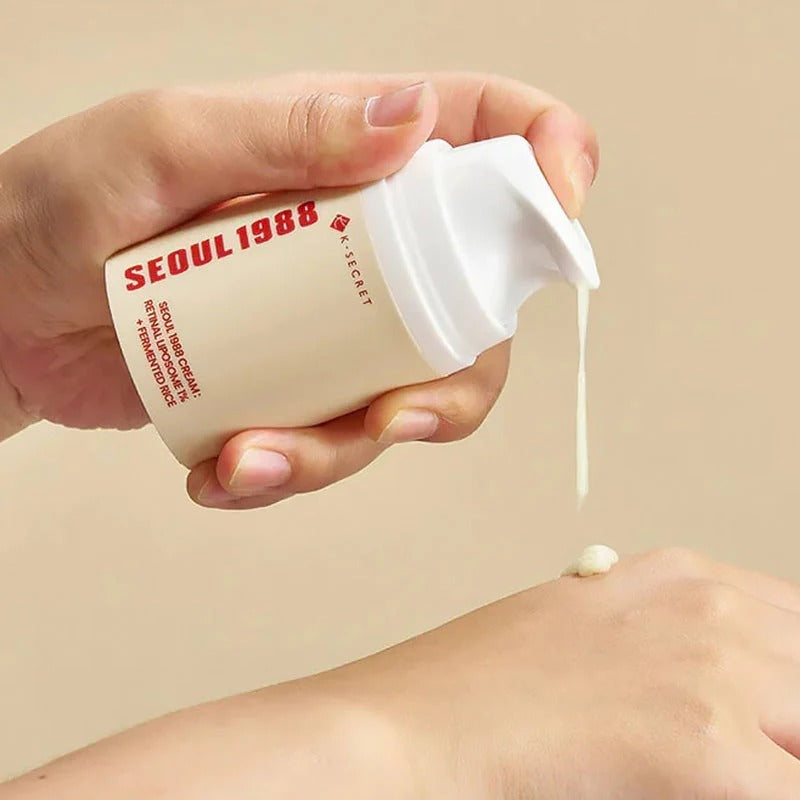 K-Secret Seoul 1988 Cream Retinal Liposome 1 Fermented Rice 50ml-Anti-Aging Cream-Aladin Beauty