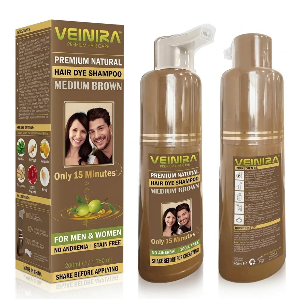 Veinira Medium Brown Hair Shampoo-All-Aladin Beauty