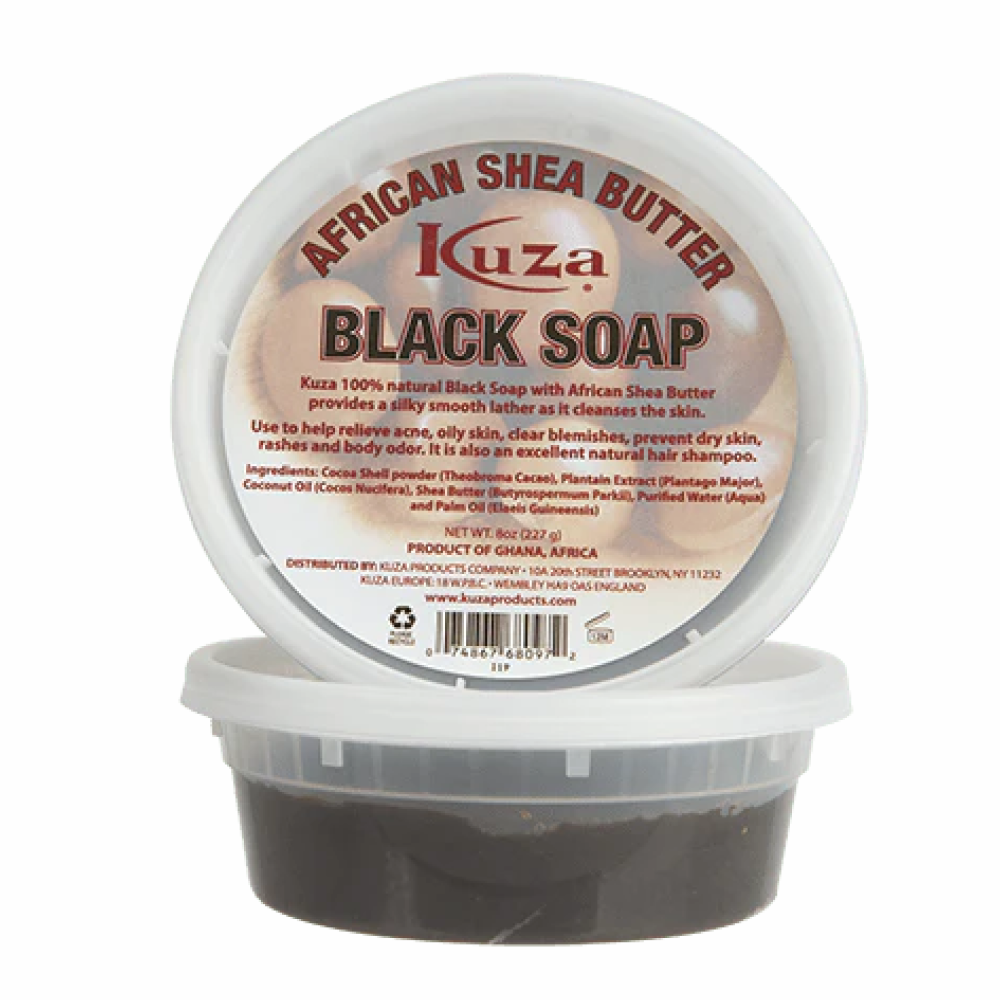 Kuza African Shea Black Soap 8oz-All-Aladin Beauty