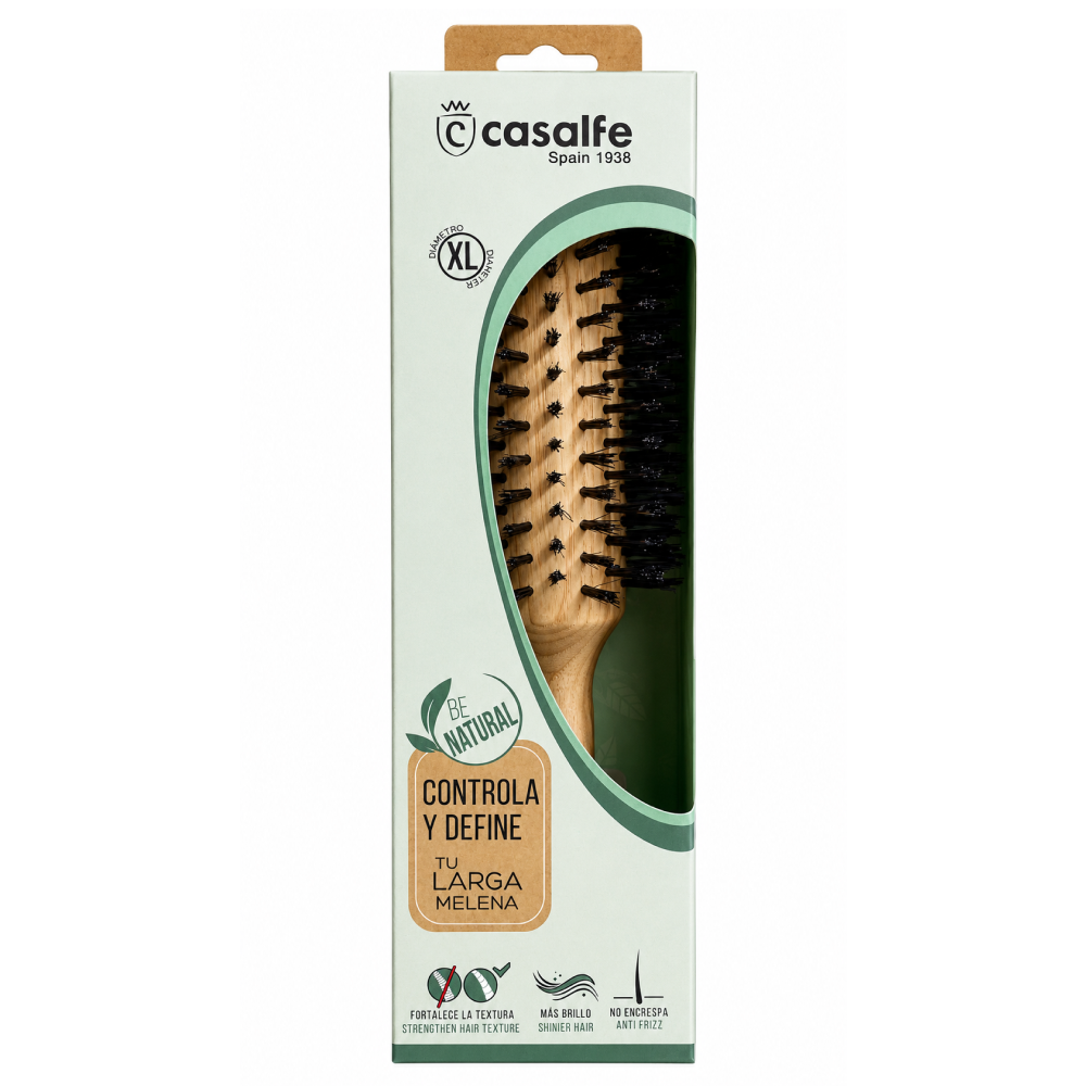 Casalfe Wooden Round Brushes Boar Bristles