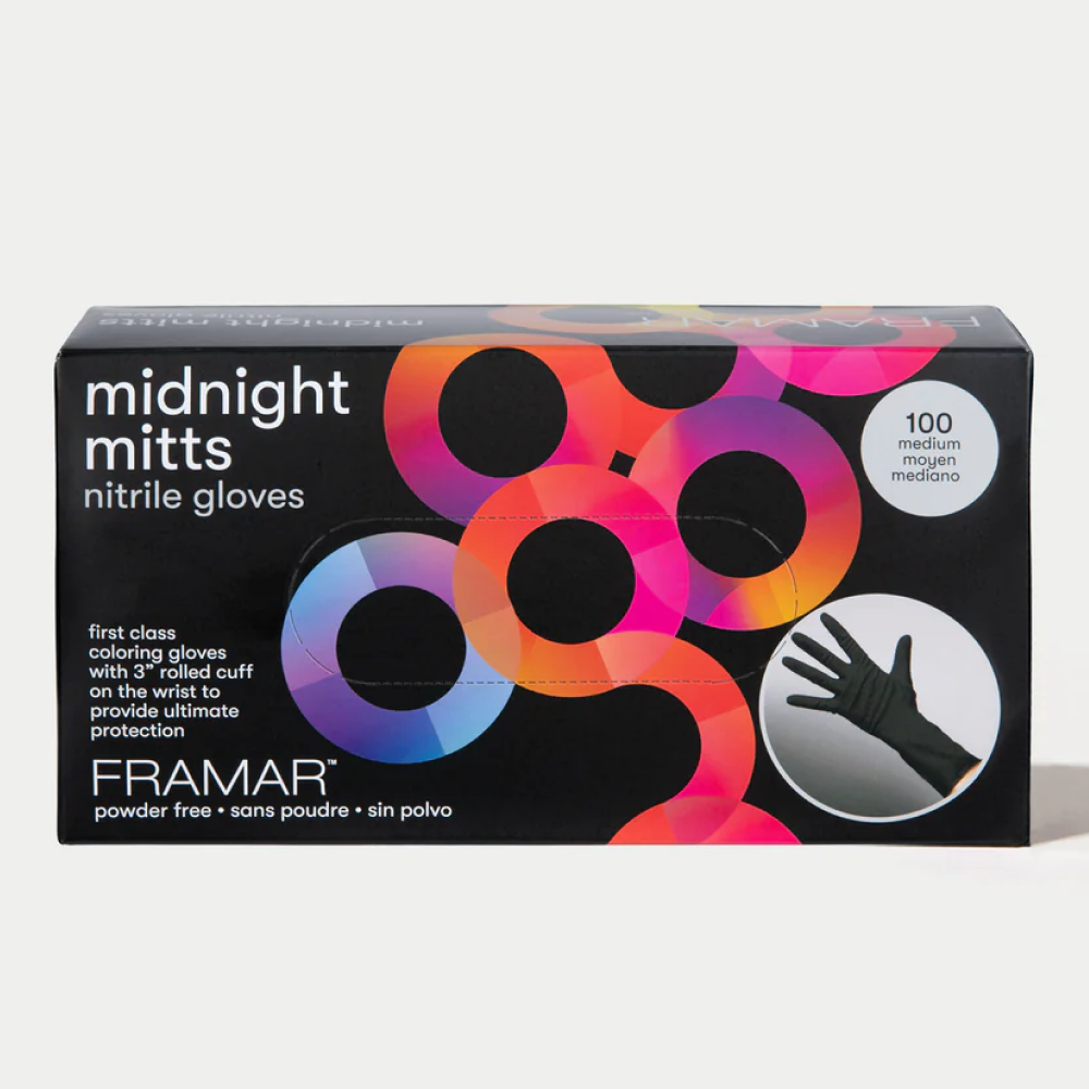 Framar Midnight Mitts Nitrile Gloves 100 Pack