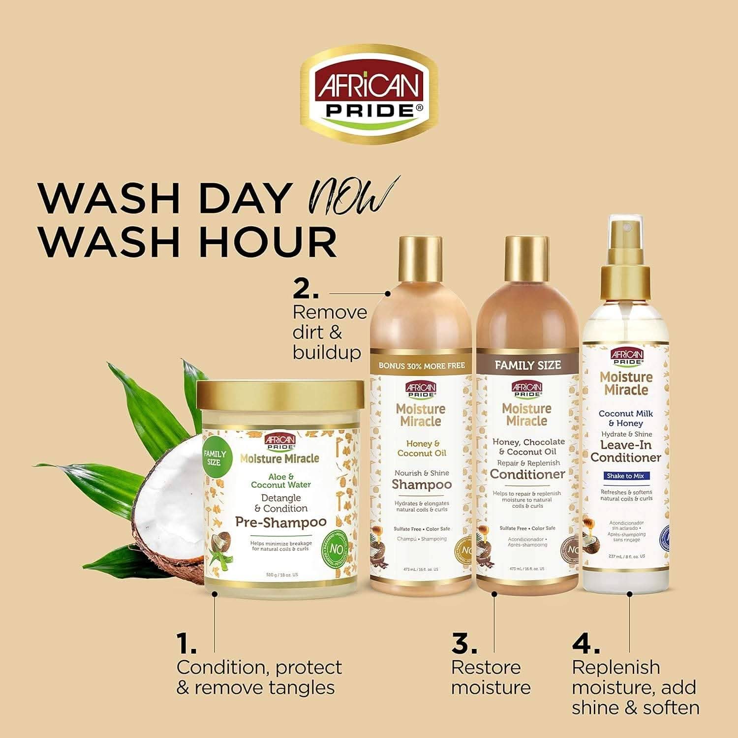 African Pride Moisture Miracle Leave-In Conditioner 8oz